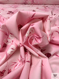 Floral Printed Stretch Cotton Poplin - Pink / Magenta