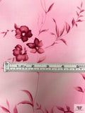 Floral Printed Stretch Cotton Poplin - Pink / Magenta