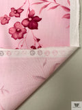Floral Printed Stretch Cotton Poplin - Pink / Magenta