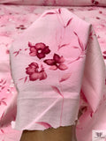 Floral Printed Stretch Cotton Poplin - Pink / Magenta