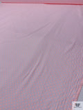 Made in Spain Swiss Dot Cotton Voile - Baby Pink / Neon Orange