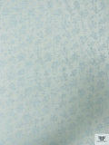 Italian Floral Cotton Jacquard - Icy Pale Blue