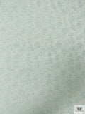 Italian Floral Cotton Jacquard - Icy Pale Blue