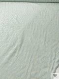Italian Floral Cotton Jacquard - Icy Pale Blue