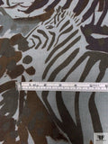 Italian Safari Animal Printed Linen - Browns / Greys