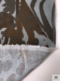 Italian Safari Animal Printed Linen - Browns / Greys
