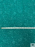 Italian Novelty Burnout Jacquard Linen - Turquoise