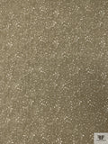 Italian Novelty Burnout Jacquard Linen - Khaki