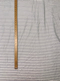 Italian Yarn-Dyed Striped Lightweight Viscose Blend Crepe - Navy / Carolina Blue / Off-White