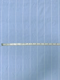 Italian Yarn-Dyed Striped Cotton-Rayon Shirting with Fine Slubs - Cornflower Blue / White