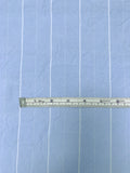 Italian Yarn-Dyed Striped Cotton-Rayon Shirting with Fine Slubs - Cornflower Blue / White