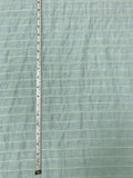 Italian Novelty Striped Cotton with Lurex Detailing - Pale Seafoam / Off-White / Silver