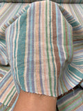 Yarn-Dyed Striped Linen with Lurex Detailing - Multicolor