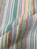 Yarn-Dyed Striped Linen with Lurex Detailing - Multicolor