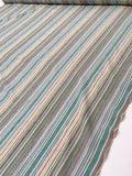 Yarn-Dyed Striped Linen with Lurex Detailing - Multicolor