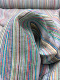 Yarn-Dyed Striped Linen - Multicolor