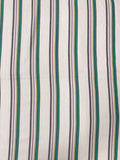 Yarn-Dyed Striped Soft Twill Cotton - Turquoise / Light Orchid / Pear / White