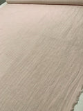 Italian Pinstripe Airy Linen - Pale Blush / Muted Grey
