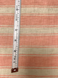 Italian Yarn-Dyed Striped Linen and Silk Suiting - Peach / Sand