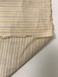 Italian Yarn-Dyed Striped Cotton - Champagne / Butter Yellow
