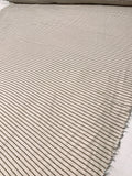 Italian Yarn-Dyed Herringbone Striped Suiting with Bouclé Yarns - Light Beige / Tan / Black