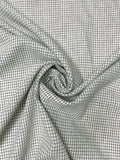 Yarn-Dyed Check Grid Linen - Off-White / Navy