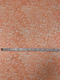 Double-Scalloped Floral Leavers Lace - Peach Orange