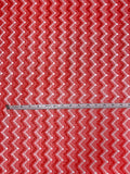 Textured 3D Chevron Lace - Dark Coral