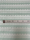 Scalloped Striped Lace - Seafoam