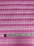 Scalloped Striped Lace - Orchid Pink