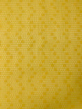 Floral Chevron Vines Lace with Vertical Stretch - Corn Yellow