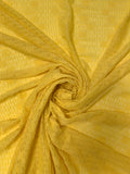 Floral Chevron Vines Lace with Vertical Stretch - Corn Yellow
