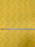 Floral Chevron Vines Lace with Vertical Stretch - Corn Yellow