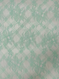 Lattice Floral Lily Lace - Mint