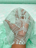 Lattice Floral Lily Lace - Mint