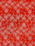 Lattice Floral Lily Lace - Red-Orange