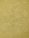 Retro Swirls on Mesh Lace - Citrus Yellow