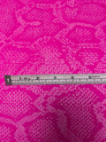 Italian Snakeskin Lace with Vertical Stretch - Hot Pink