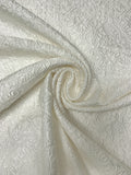 Floral Matelassé Brocade - Off-White