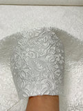 Floral Matelassé Brocade - Off-White