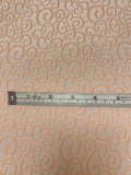 Swirl Motif Textured Brocade - Peach