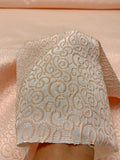 Swirl Motif Textured Brocade - Peach