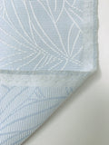 Made in Switzerland Leaf Design Brocade - Pale Blue / White