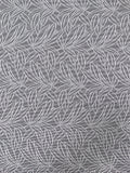 Made in Switzerland Leaf Design Brocade - Dark Navy / White