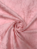 Floral Cloqué Brocade - Pink
