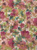 Floral Printed Stretch Brocade - Multicolor