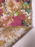 Floral Printed Stretch Brocade - Multicolor