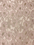 Floral Metallic Brocade - Lavender Blush / Rose Gold / Ivory