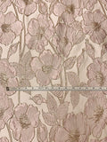 Floral Metallic Brocade - Lavender Blush / Rose Gold / Ivory