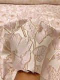 Floral Metallic Brocade - Lavender Blush / Rose Gold / Ivory